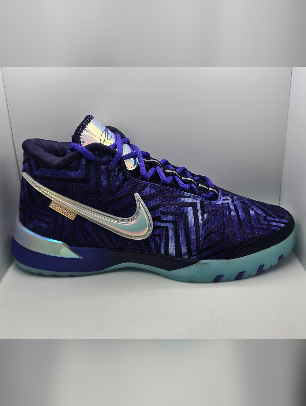 Monopoly x Nike Zoom LeBron NXXT Genisus Persian Violet Mens 12 Womens 13.5